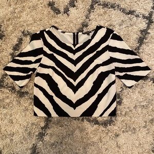 Zebra Print Crop Top